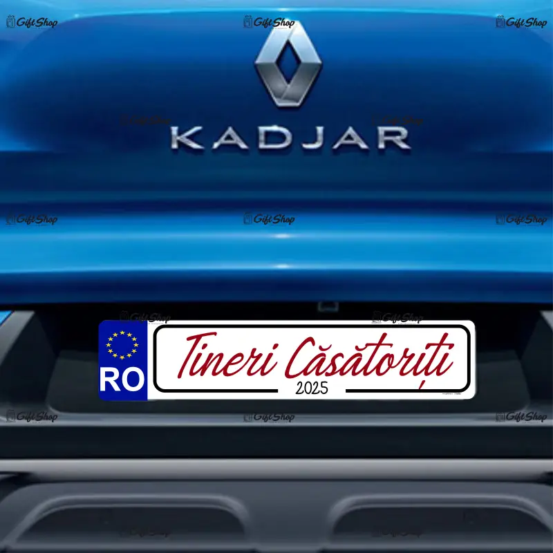 Tineri casatoriti, indicator masina, 500x100 mm, model 1